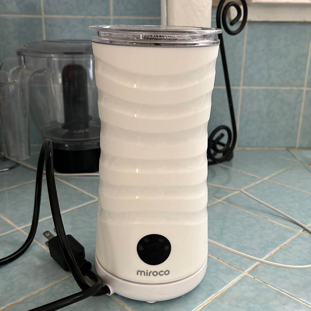 White Electric Milk Frother